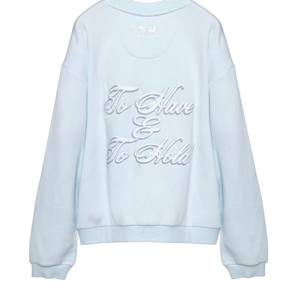 Women's Light Blue Sweatshirt - Picture 2 of 8